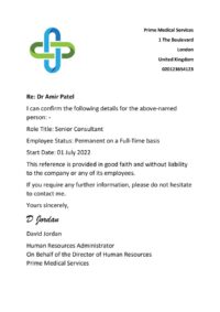 Employment Letter