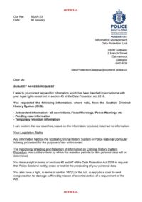 Police Letter