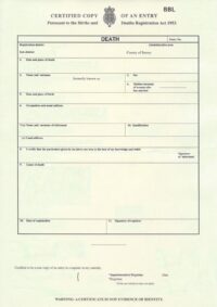 Death Certificate